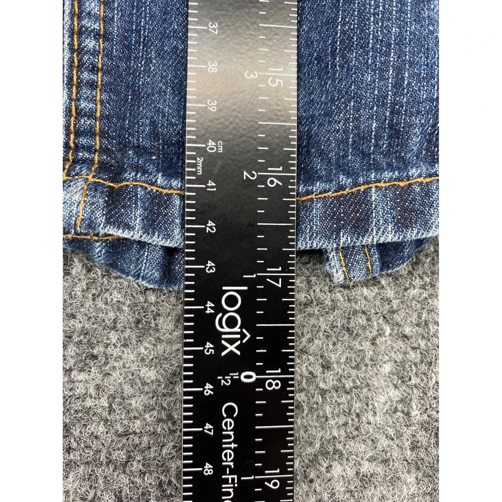 Gap 1969 Denim Mini Skirt Womens Size 12 Blue Medium Wash 5-Pocket Casual Cotton